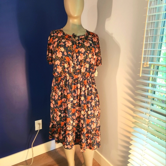 Short Sleeve Belted Dress - Picture 4 of 8